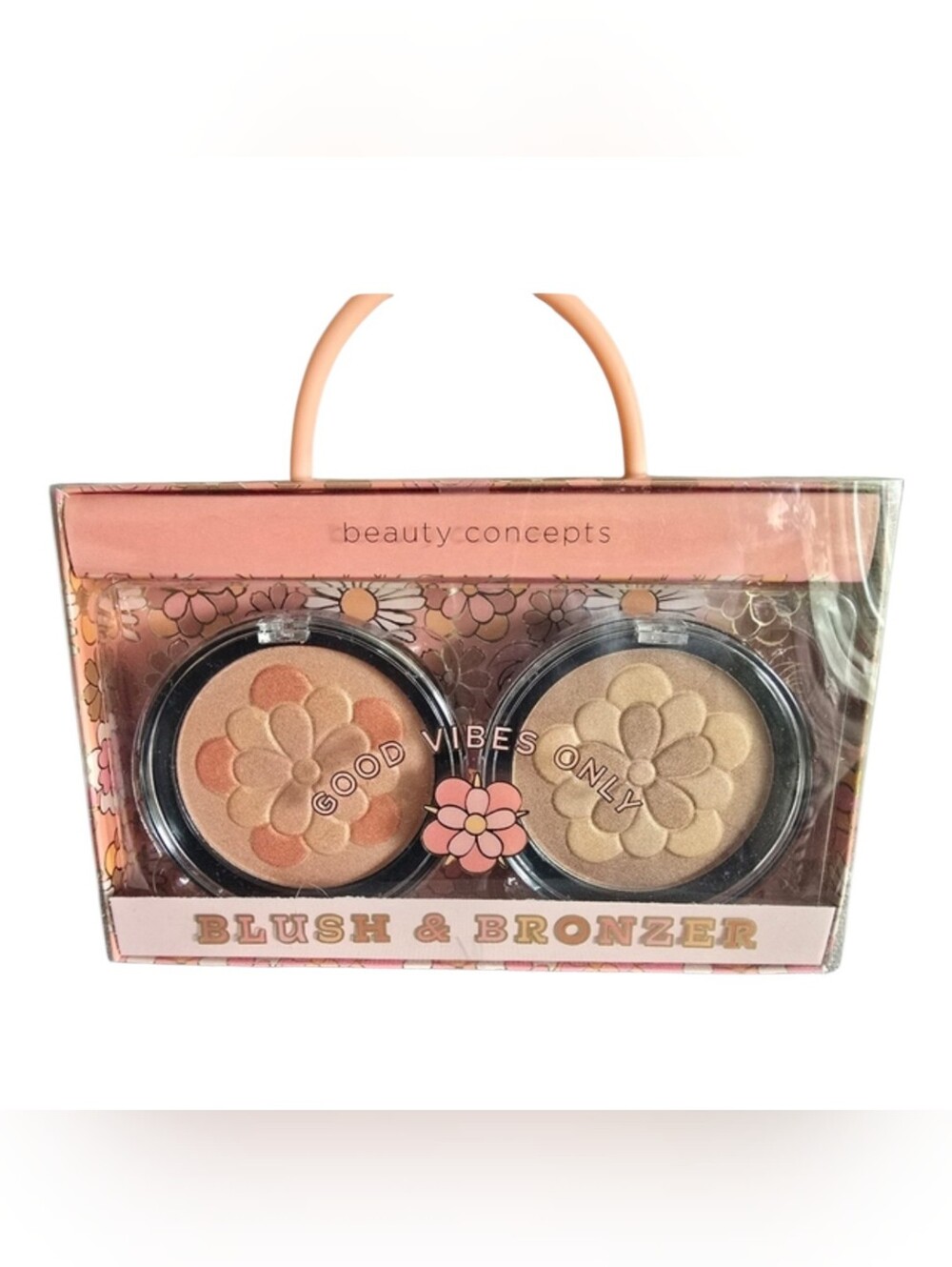 Beaury Concepts Good Vibes Only Blush & Bronzer Set - Peach & Gold